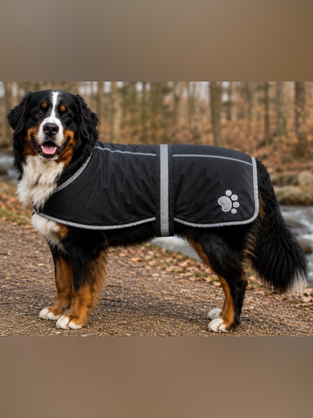 Zack & Zoey Reversible Reflective Dog Coat Plaid Black XXL Warm NWOT